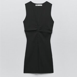 Zara button knit top